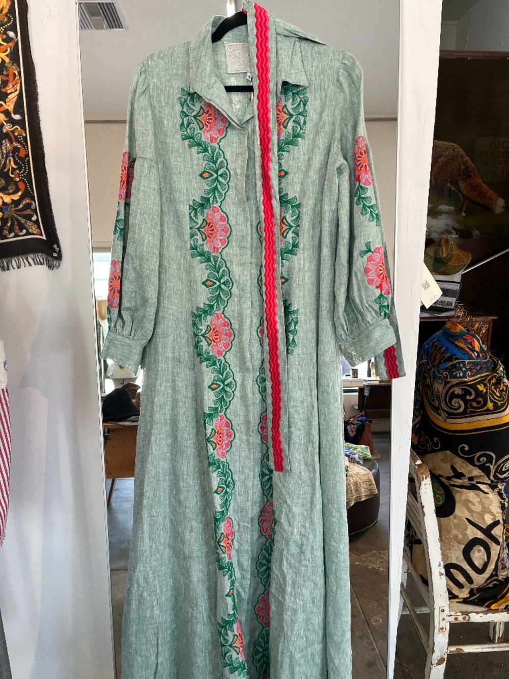 Temptation Positano Buttoned Dress with Tie